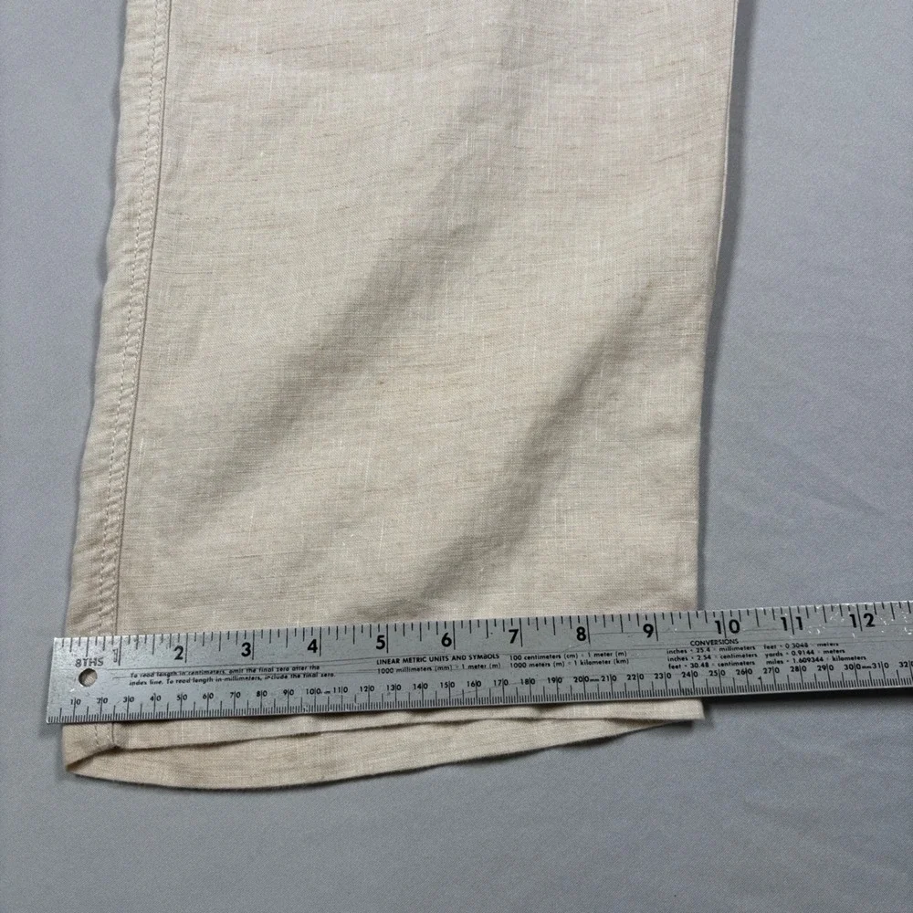 Tommy Bahama 100% Linen Cargo Pants Mens XXL Beige Relax Drawstring Waist